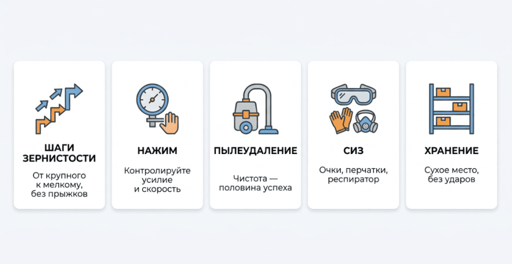 5 правил при работе со шлифовальными кругами 5 правил при работе со шлифовальными кругами