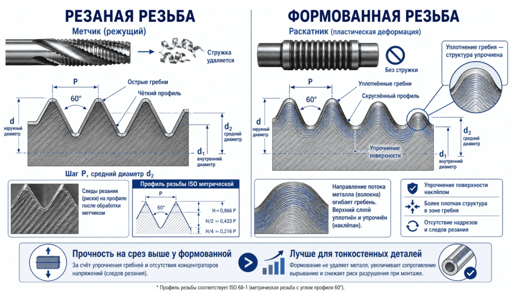 Бесстружечные метчики (раскатники) Бесстружечные метчики (раскатники)